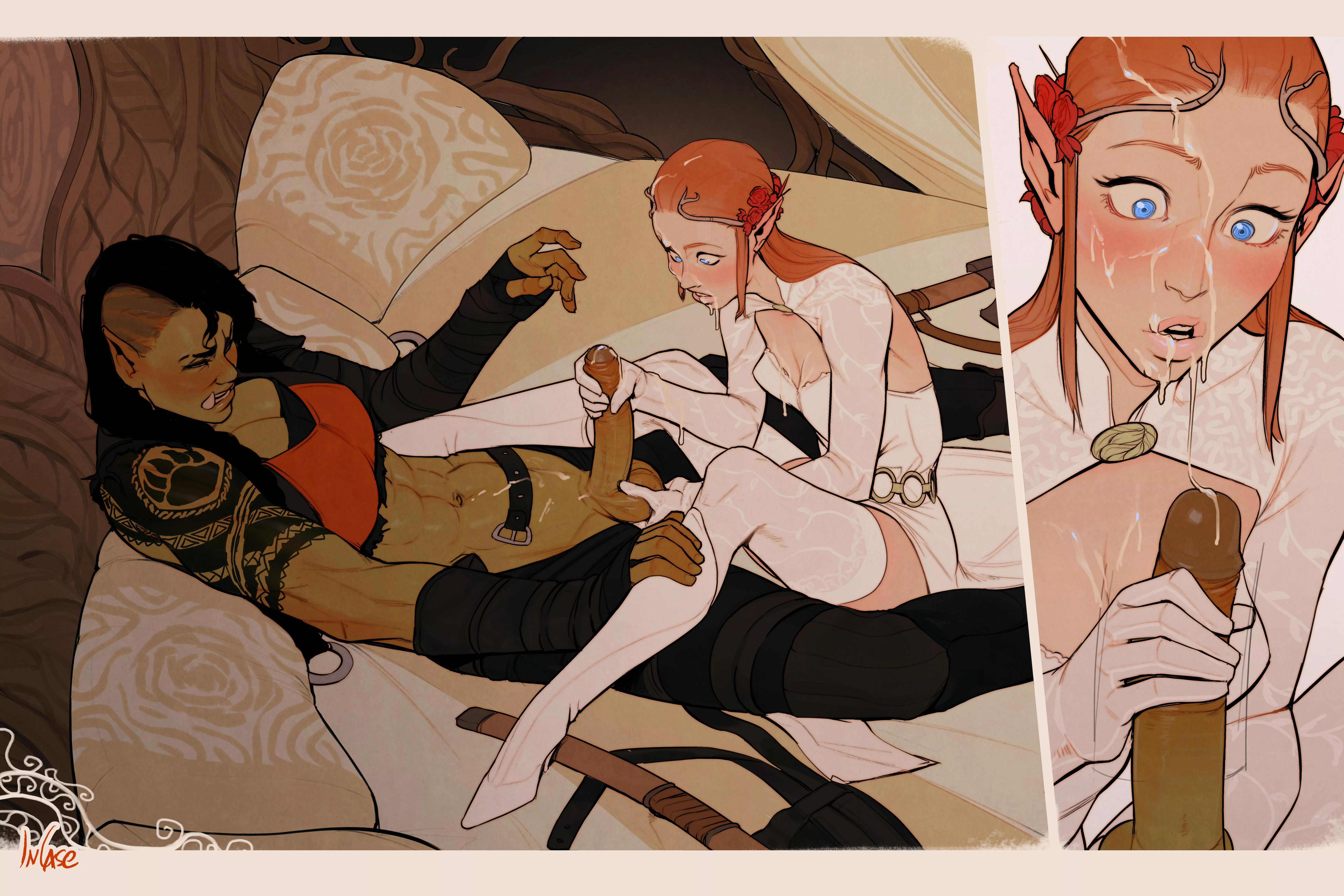 Eleven princess intrigued by Orc anatomy (Incase)