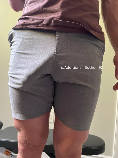 Hiding a little something for you in my shorts