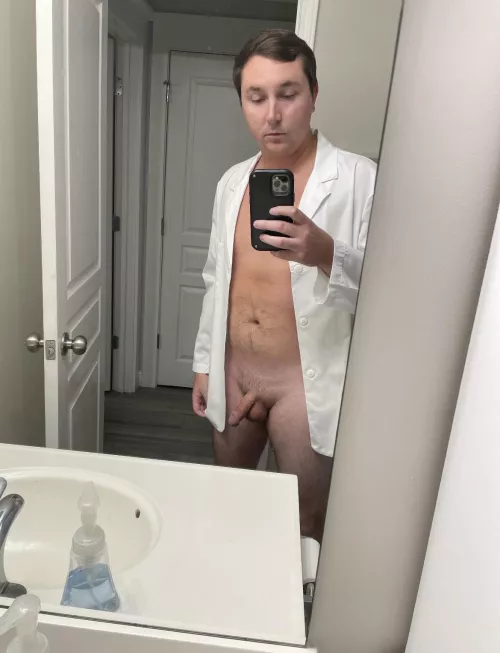 How do I look in a white coat?