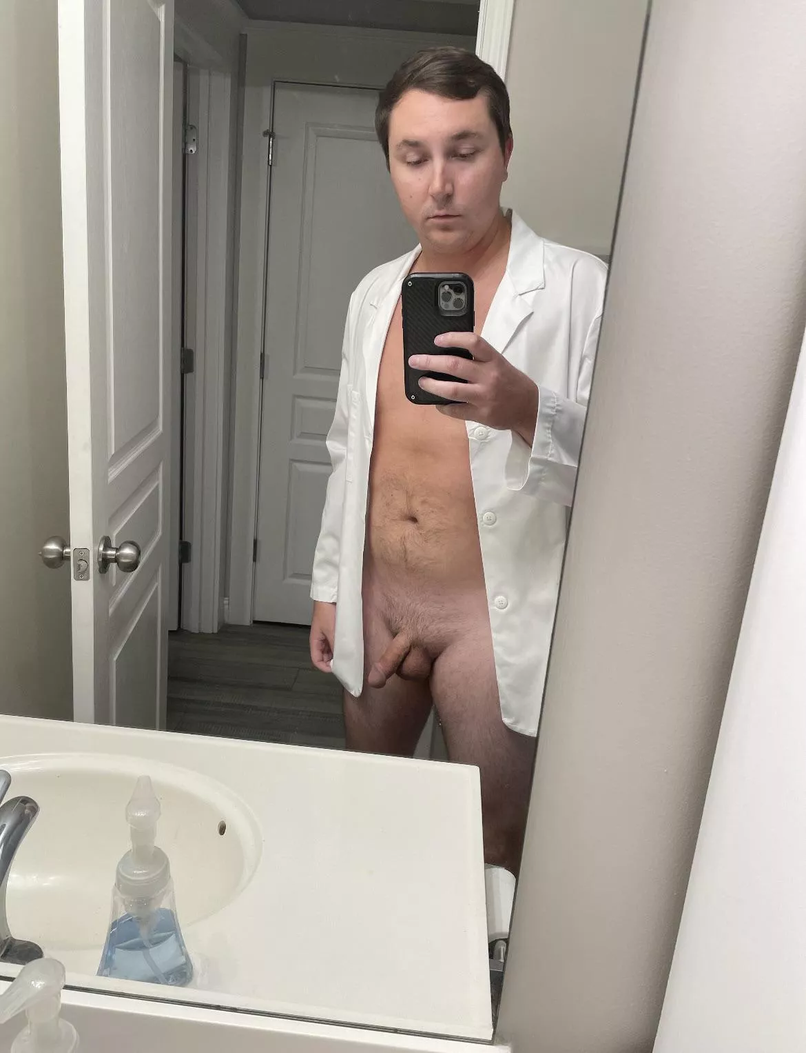 How do I look in a white coat?