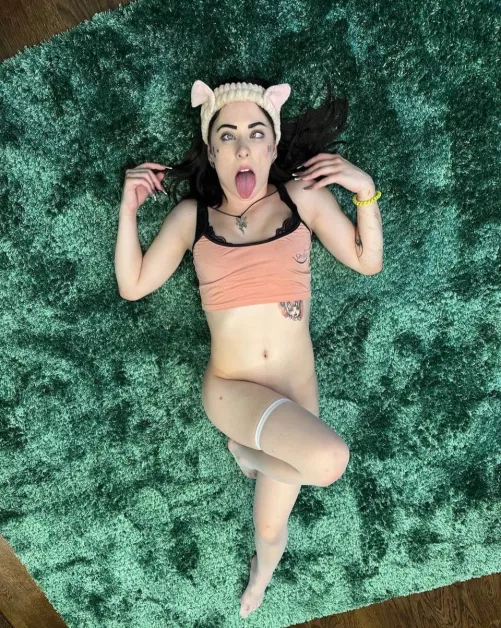 I like to lie on the mat and have my tummy stroked