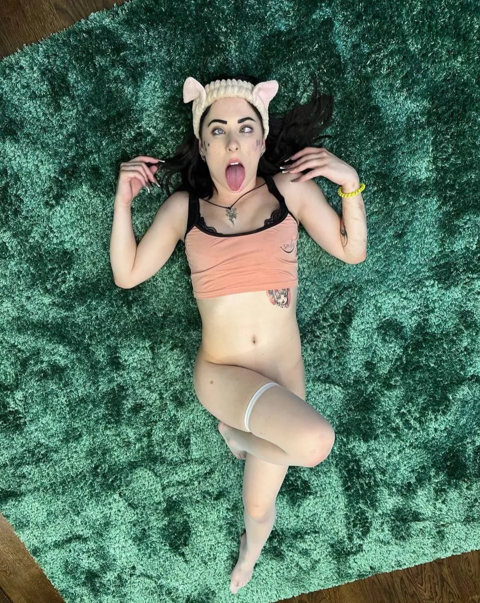 I like to lie on the mat and have my tummy stroked