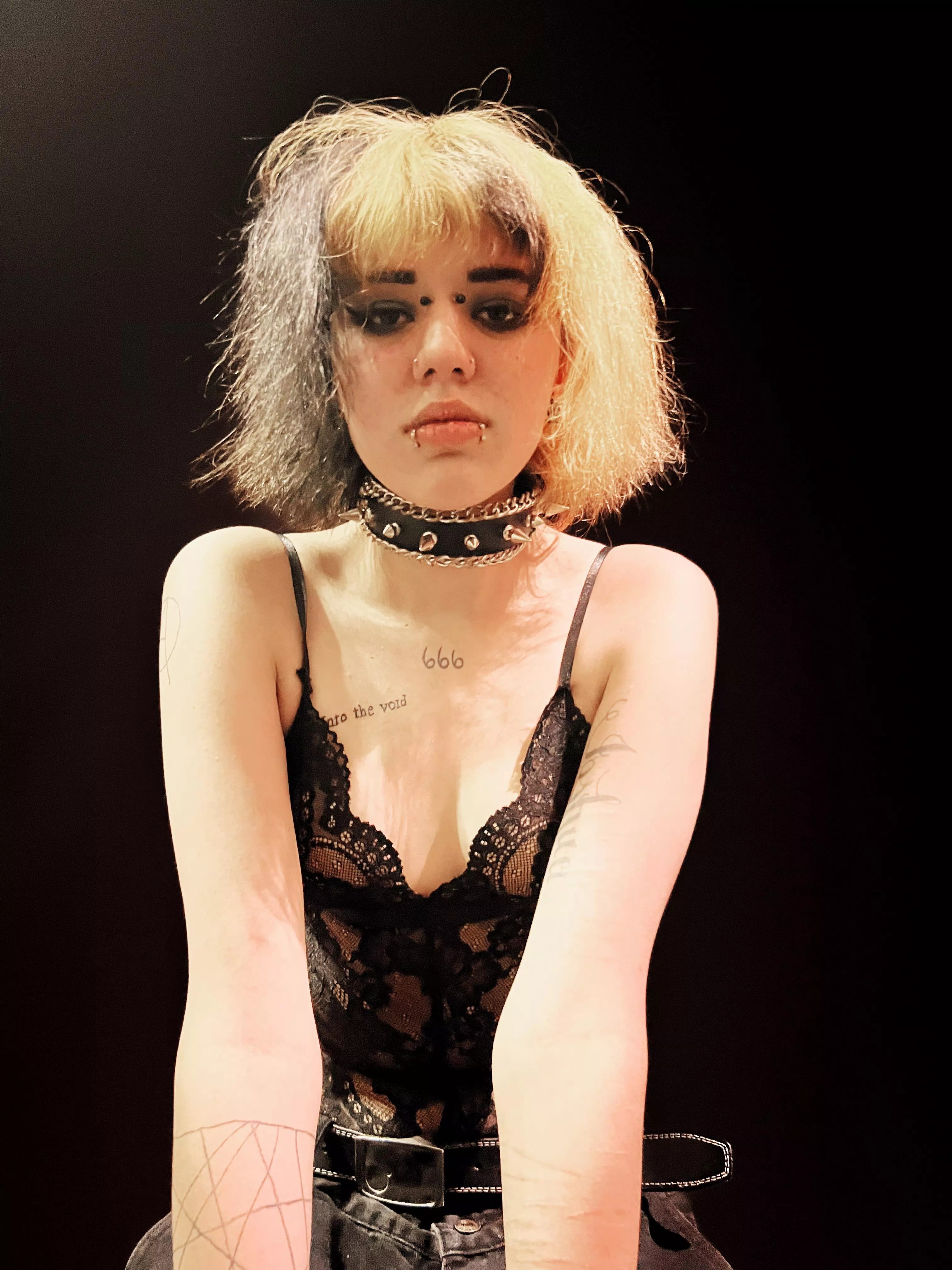 I may be collared but you are the one on your knees