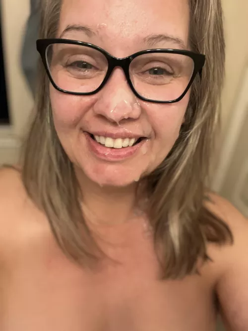 I swear I sucked him dry less than 24hrs ago. Where did all THIS cum from.. (45ish f)