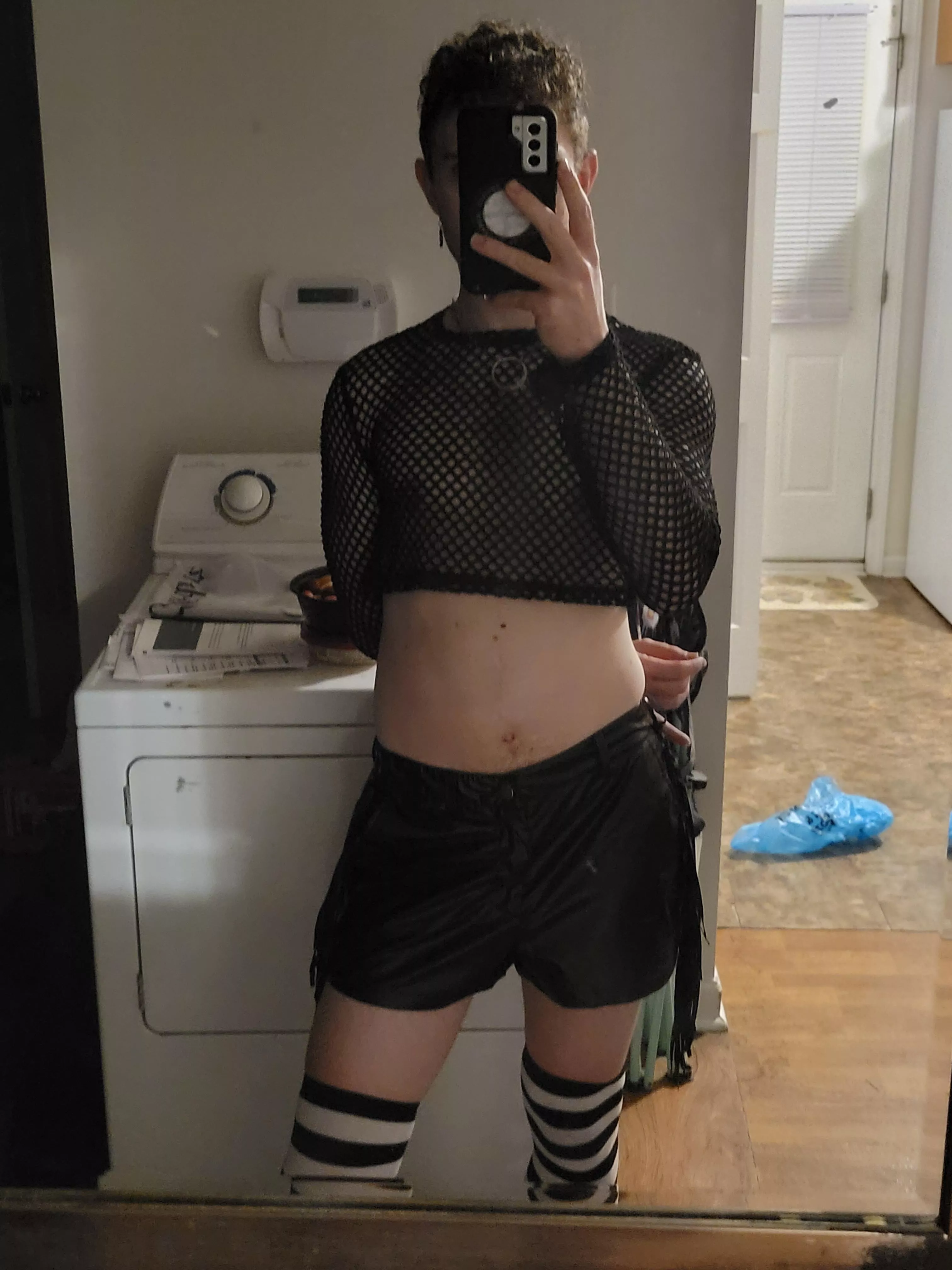 It's crazy just a year ago I was wearing white T-shirts and blue jeans