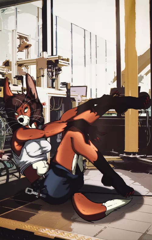 Mechanic (Art by me: 0l-Fox-l0)