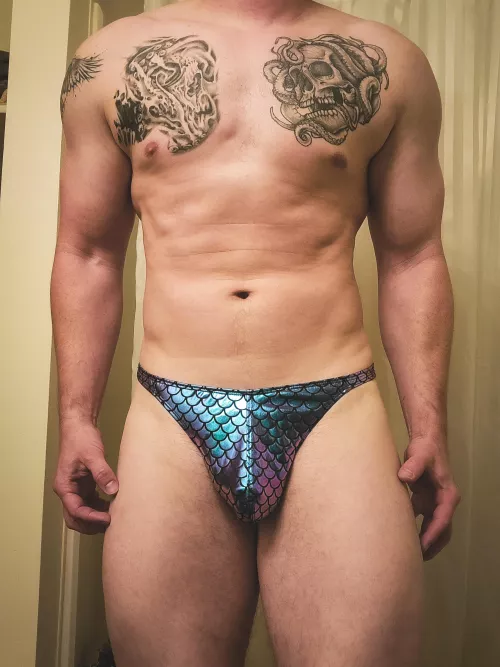 One of the first fabrics I ever made into a thong.