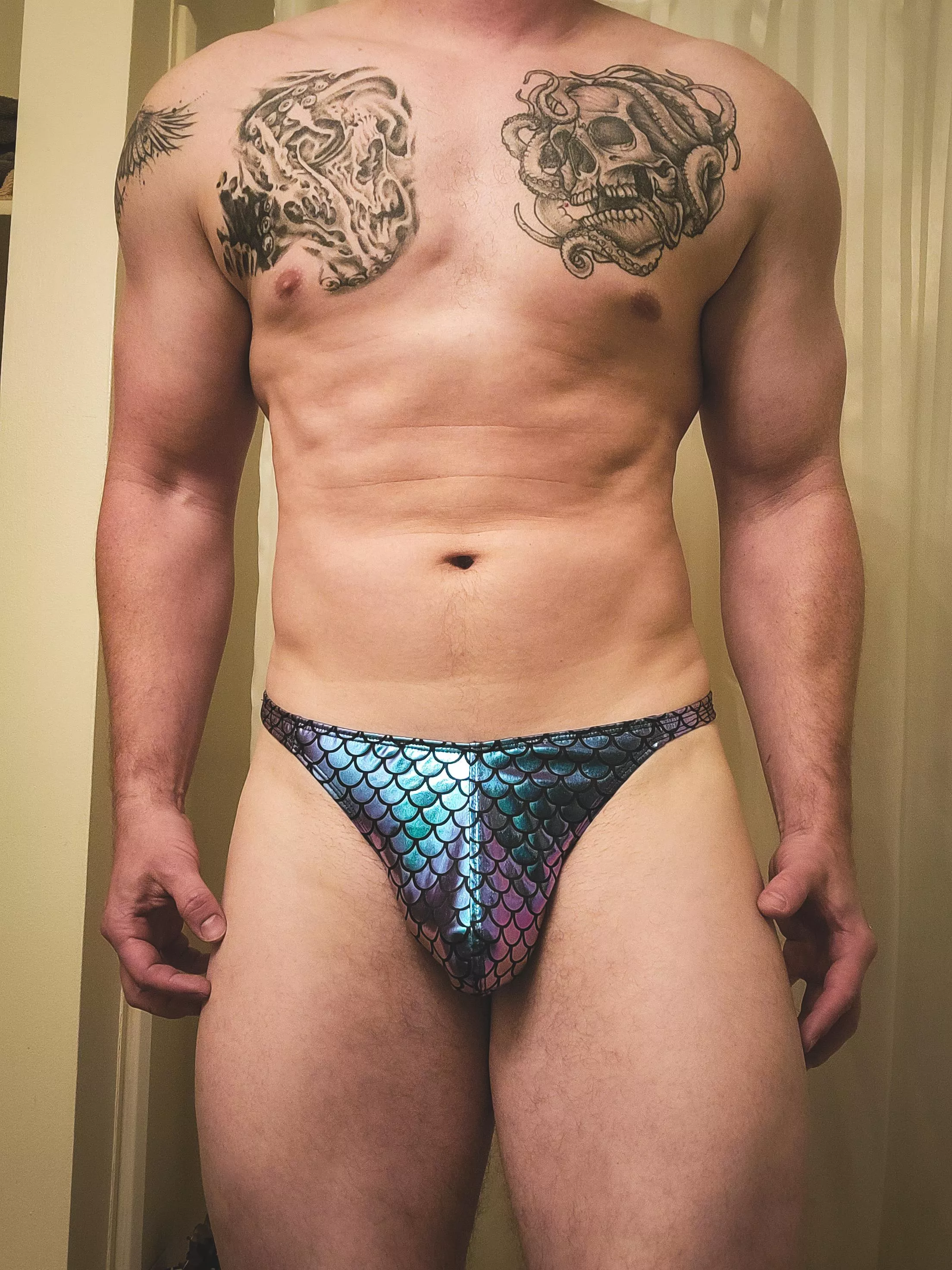 One of the first fabrics I ever made into a thong.
