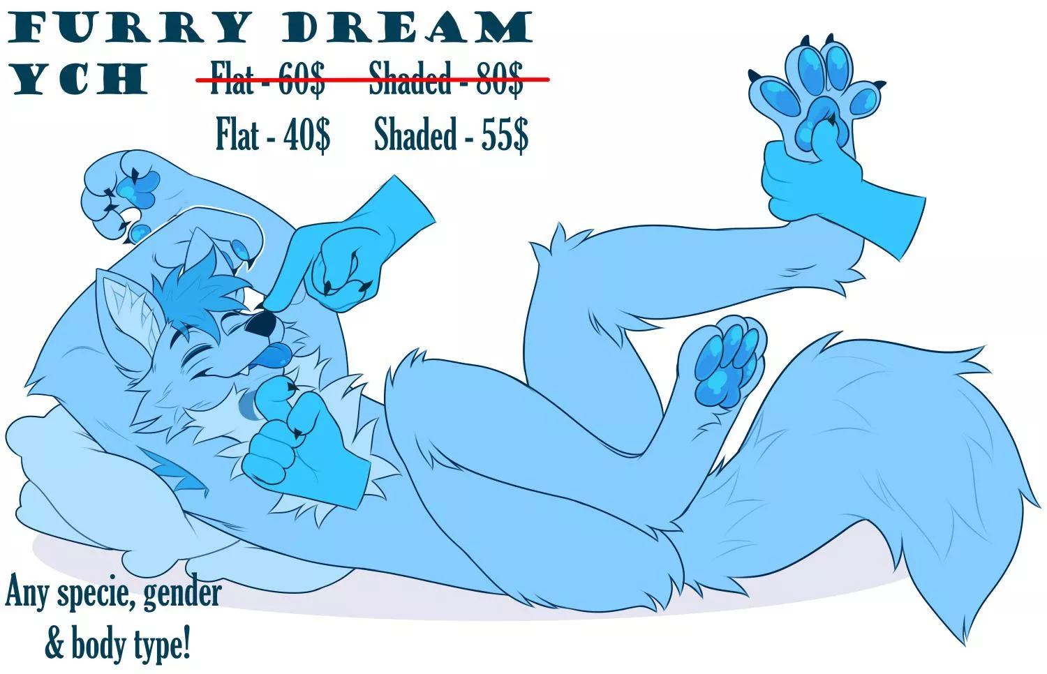 Only 6 slots left for thus ych! (Art by me)