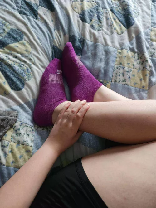 Purple athletic socks. Wanna see some more?