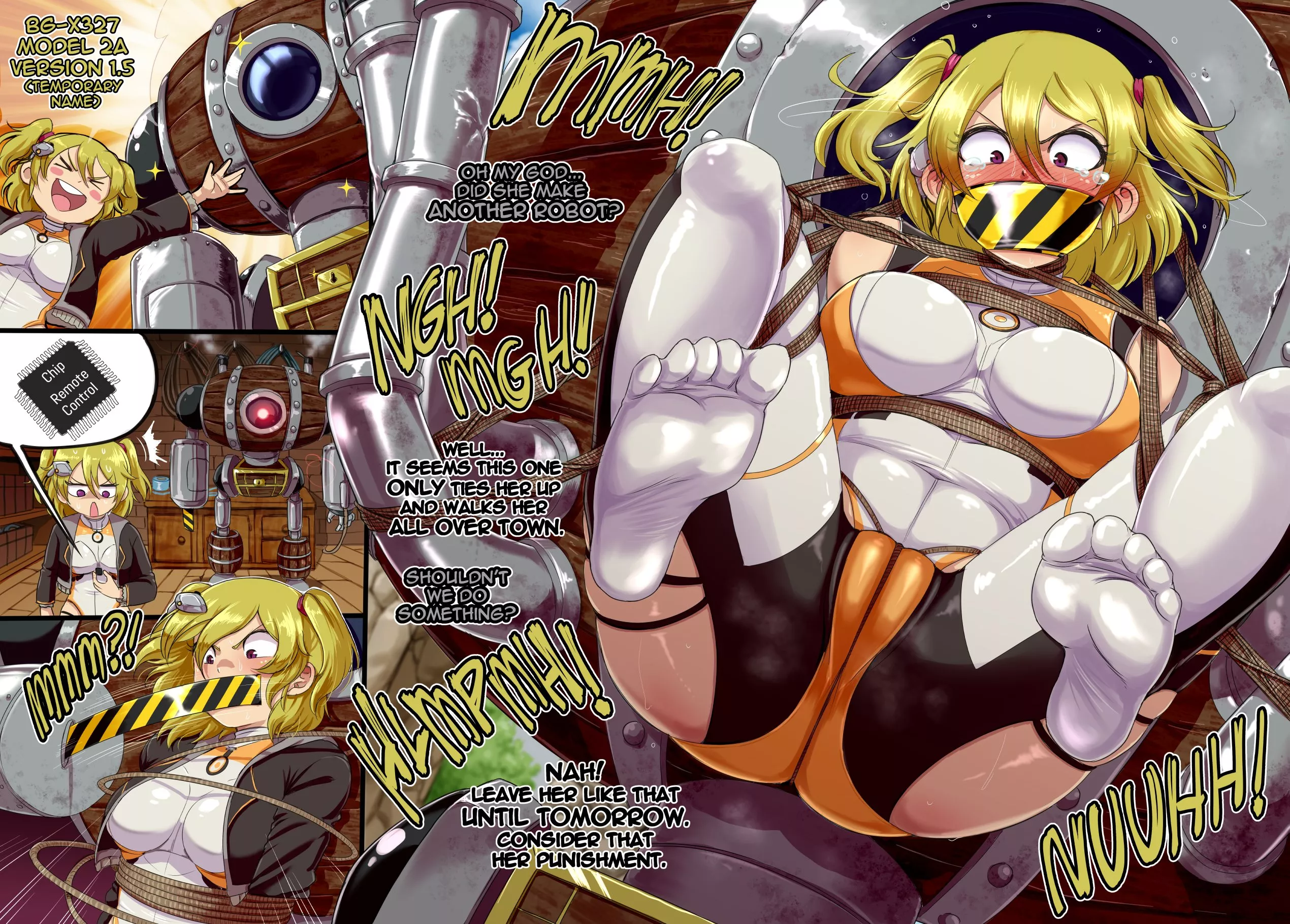 Robot malfunction (@CastagnoNsfw)