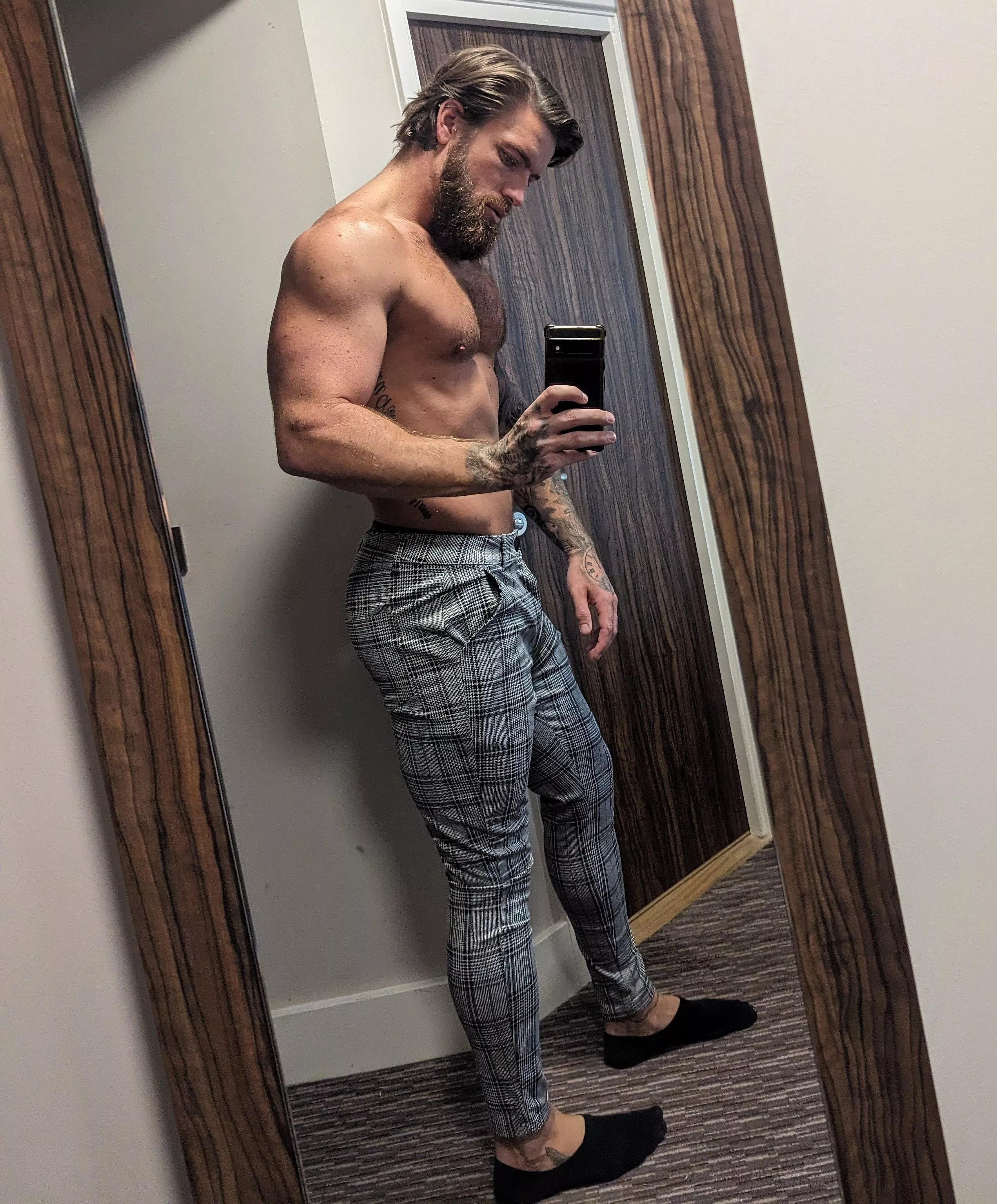 September heat wave making me not want to wear a shirt for work