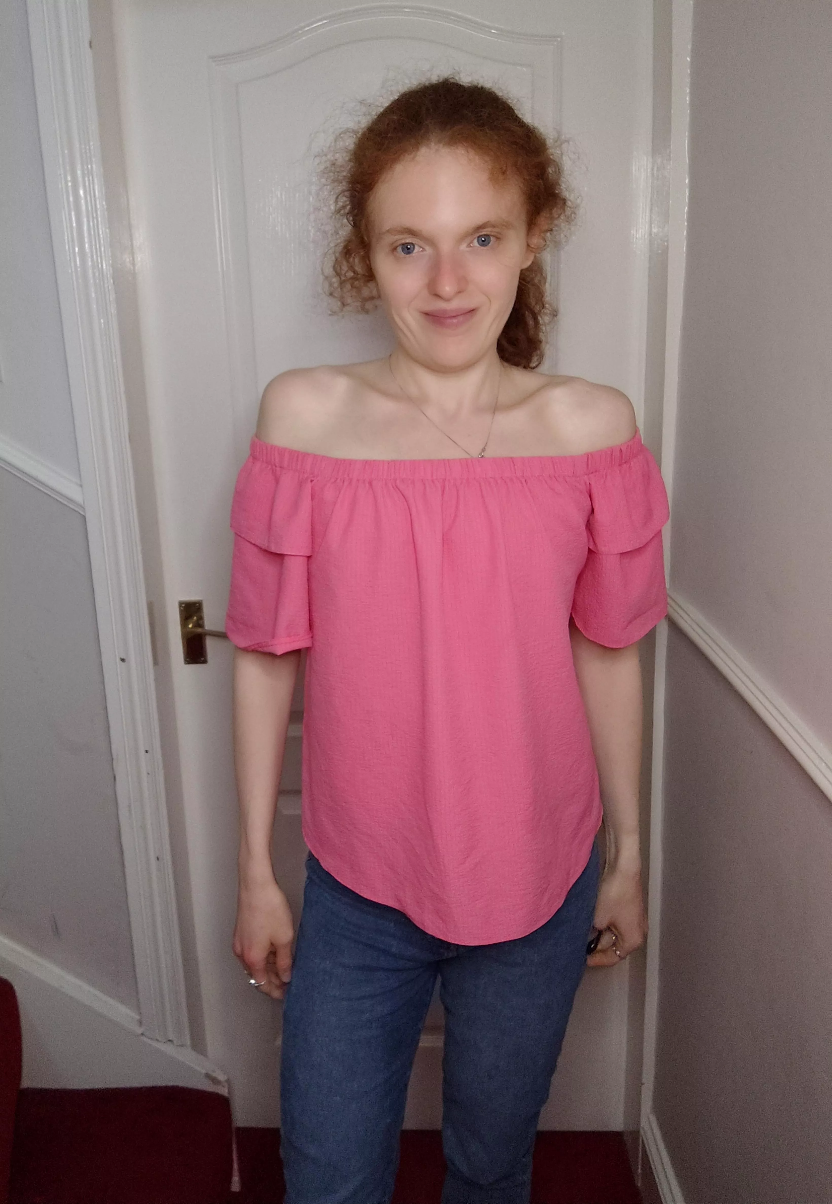 Smiling because I had a good gym session.