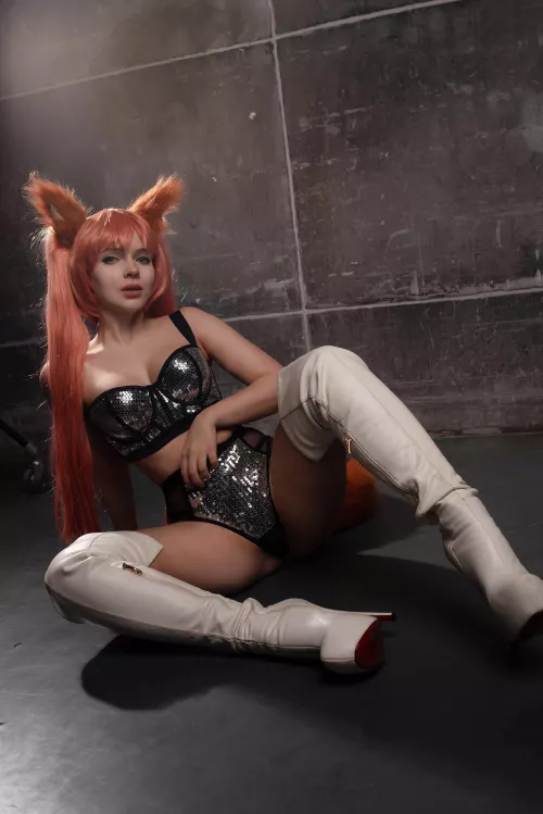 Tamamo racer cosplay by Evenink