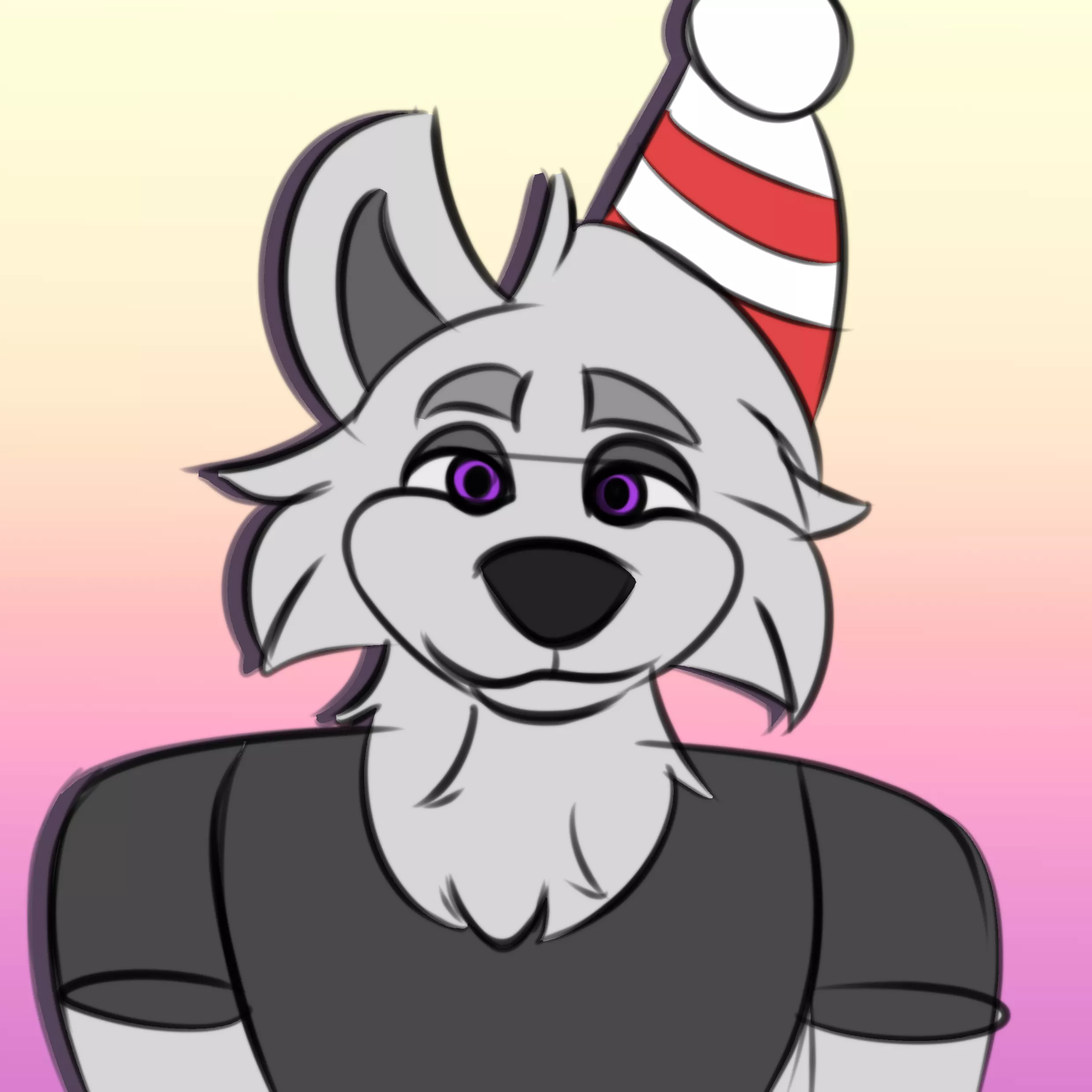 today's my birthday, so i figured that i commemorate it with a head-shot of my Fursona. (art by Me!)