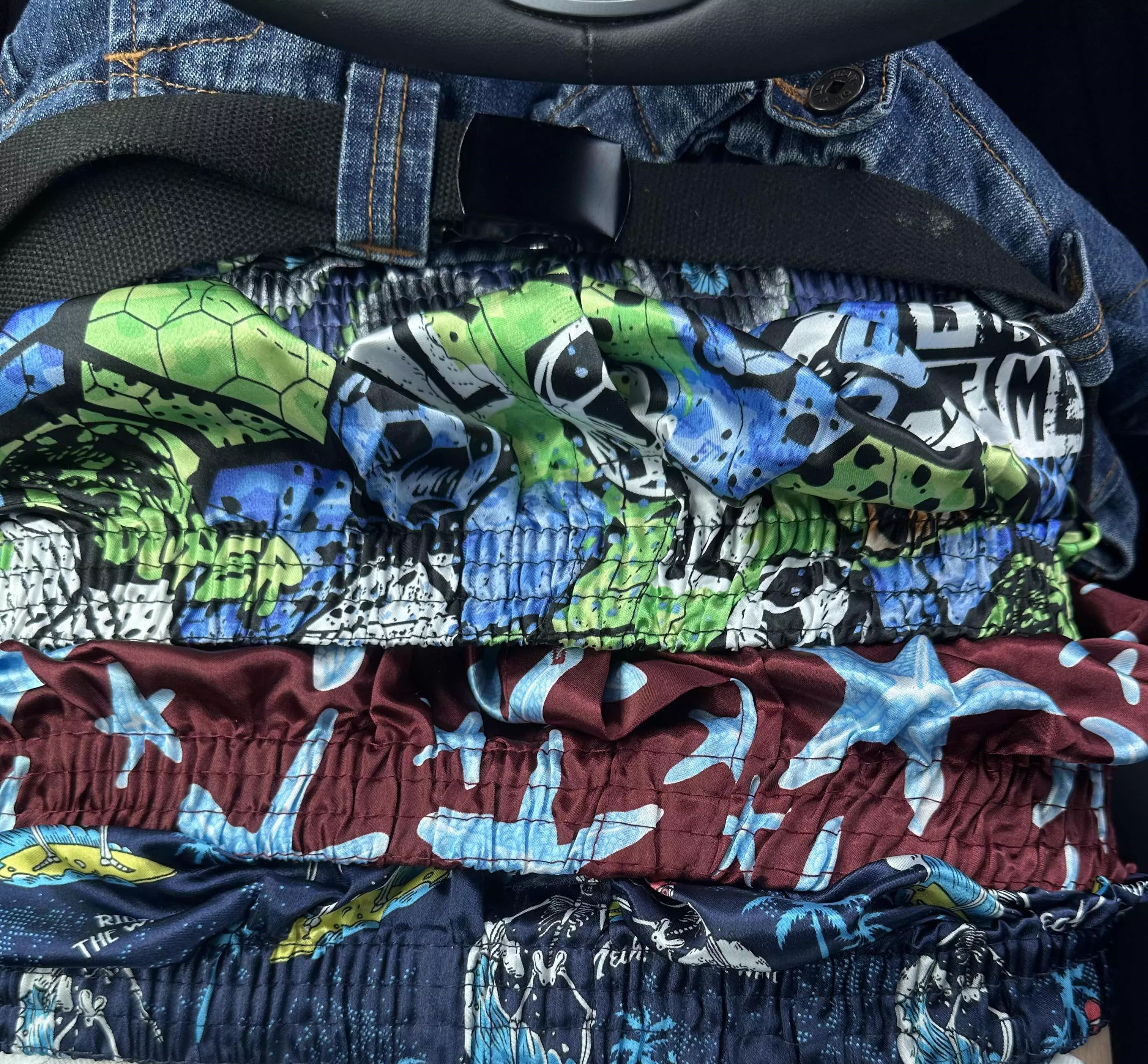 Triple layers of silk boxers.