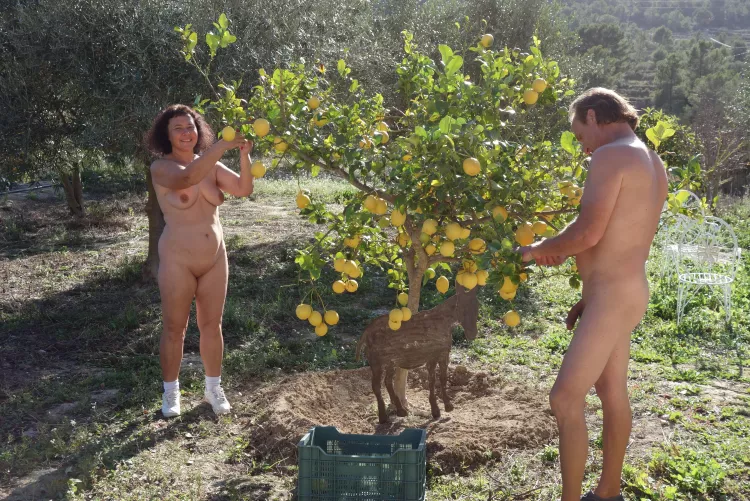 We both in our garden