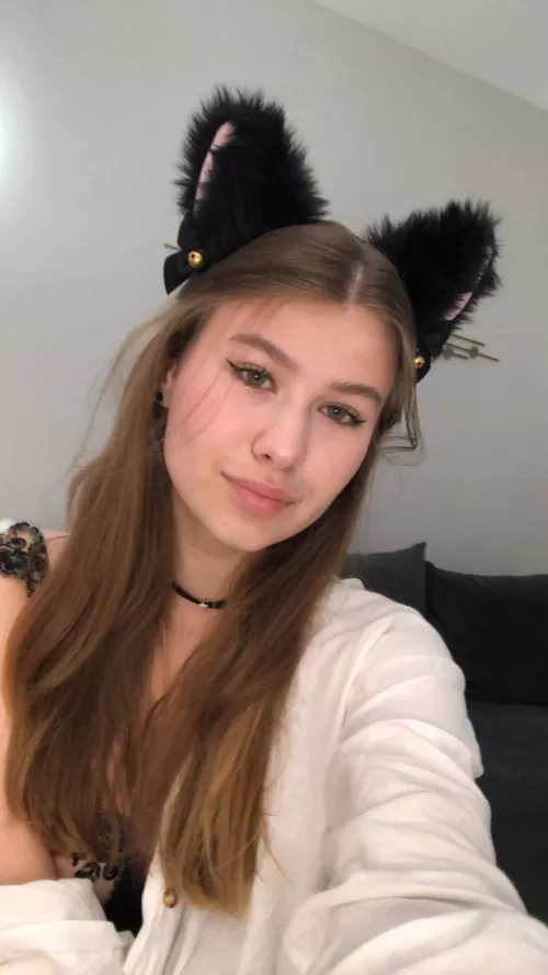 you should touch this cute cat's ears, shouldn't you