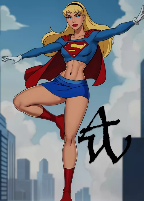 [Artwork] by (Abel_Waters) Supergirl to save the day