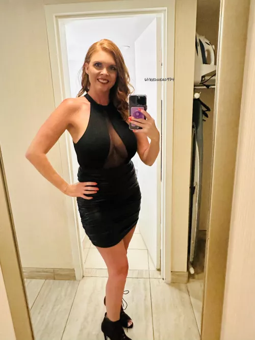 Black look good on a redhead?