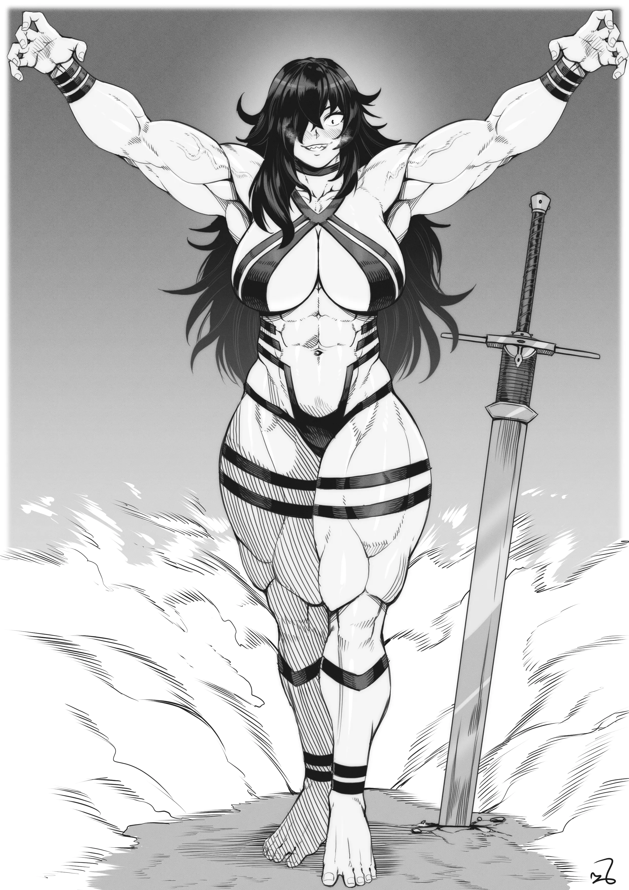 Buff female warrior [Artist: SpeedL00ver]
