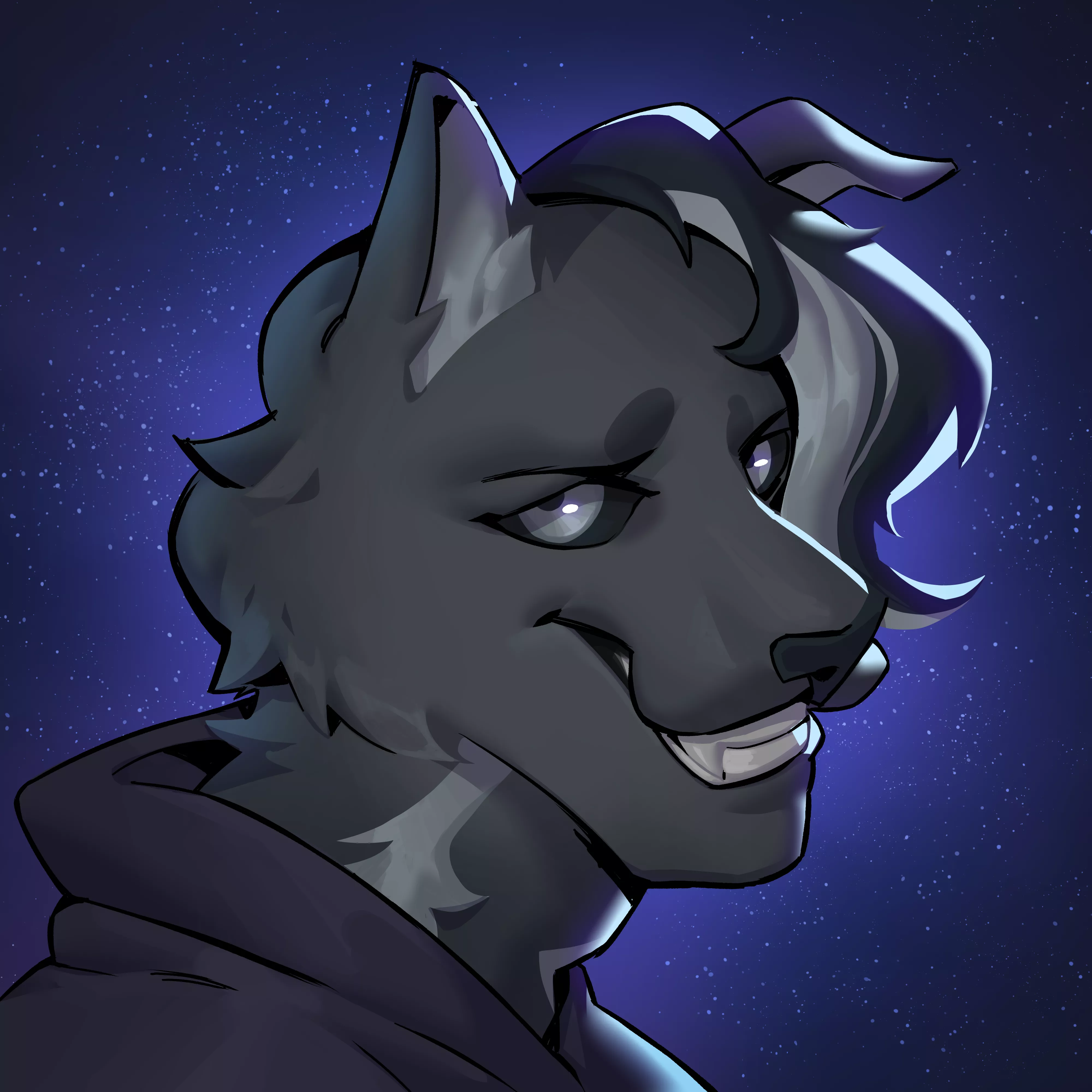 Commision done! His name is Kuro 🐺