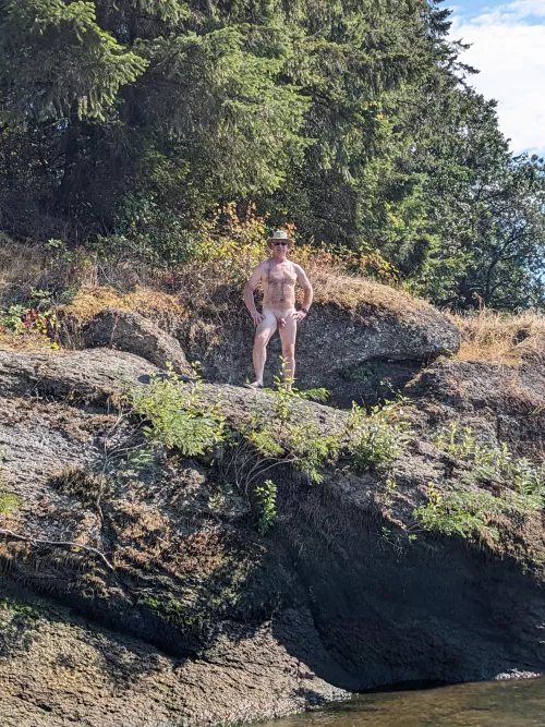 End of summer riverside rocks