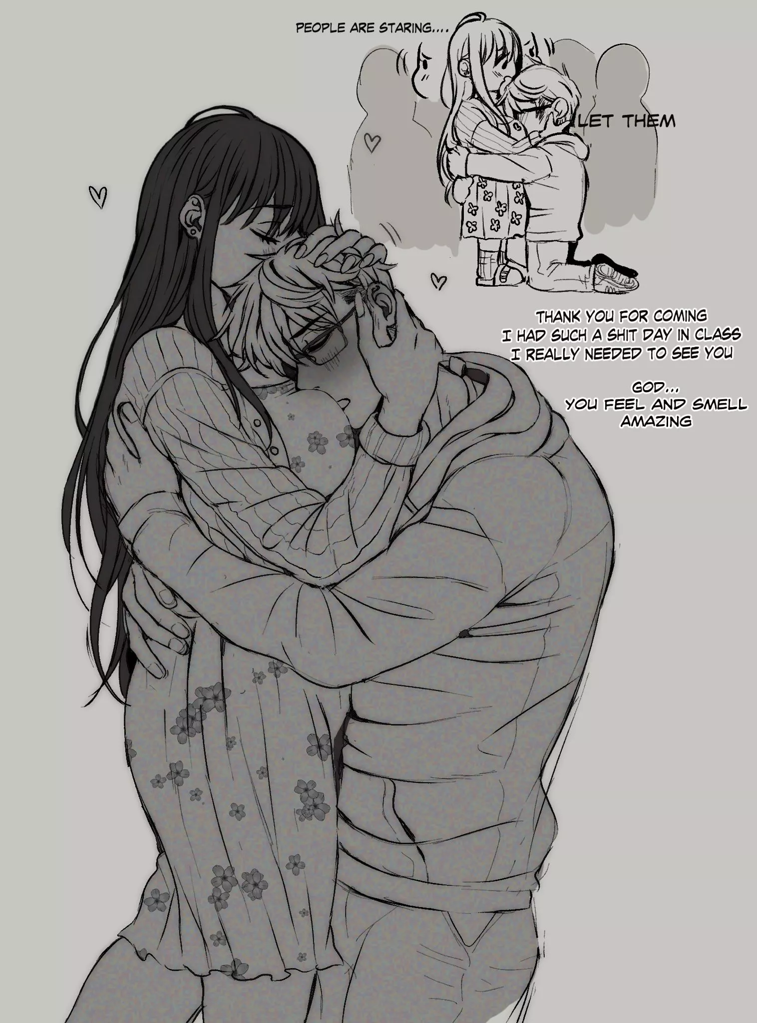 Even big boys need a mommy to comfort them <3 (art by @rins_titties)