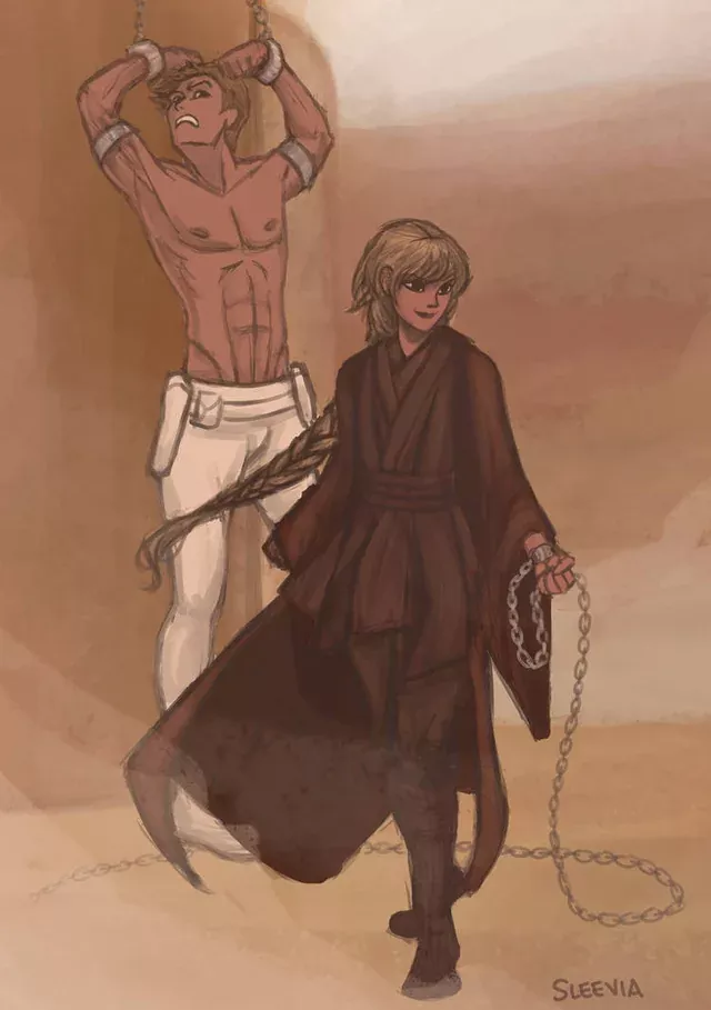 Genderbent Anakin and Padme