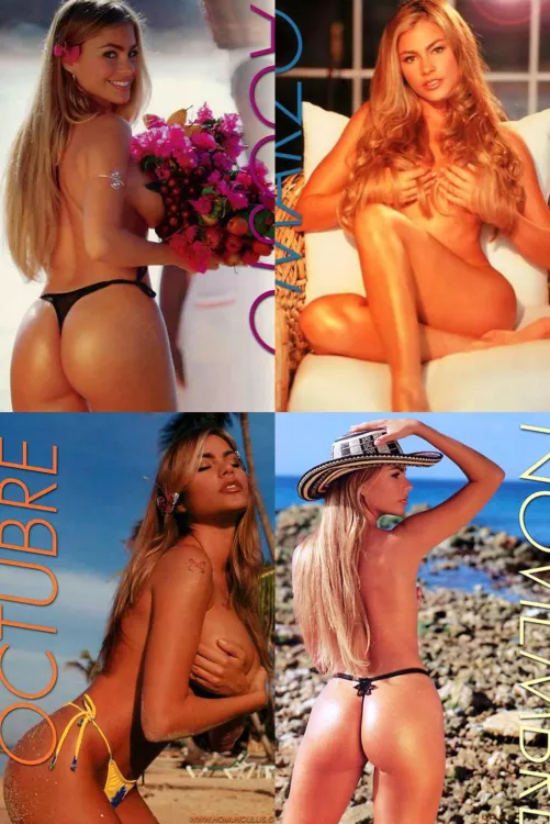 Gotta love Sofia Vergara for giving us content for the sub on her Insta. Here's some shots from a calendar shoot she dates in the 1990's