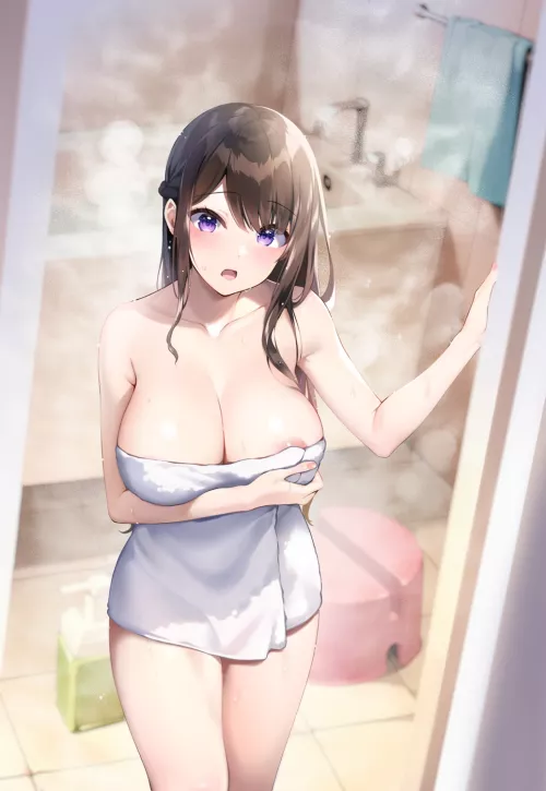 Interrupting her shower