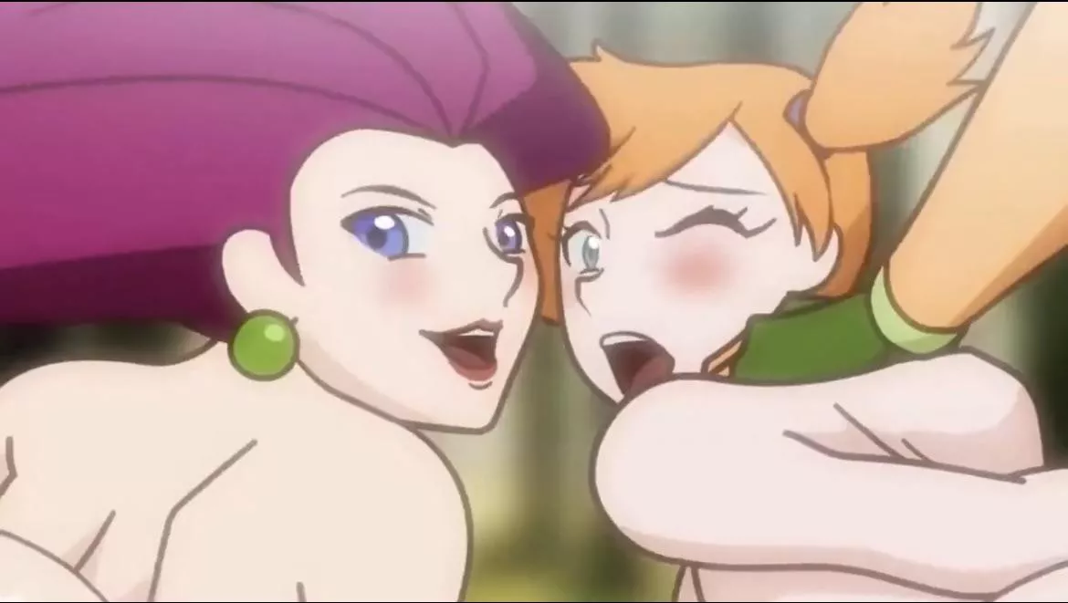 LF Color Source: orange and purple hair, blue and green eyes, Misty (pokemon), Jessie (pokemon)