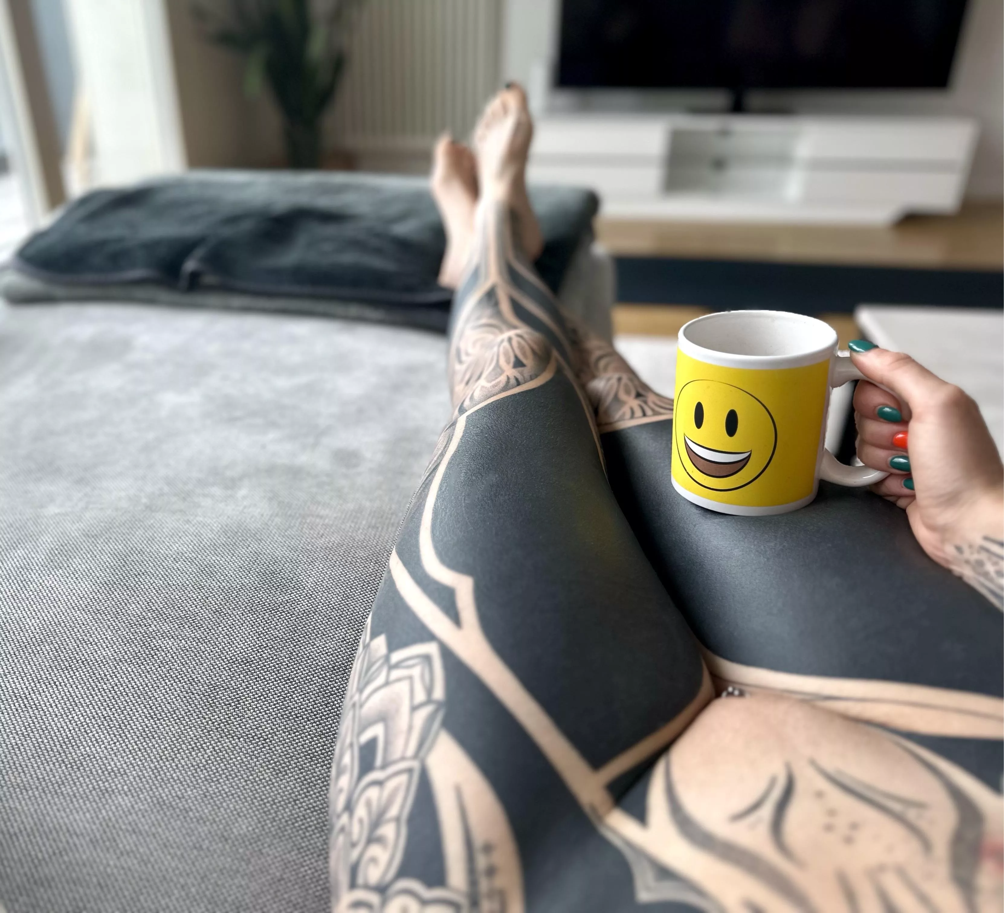 There’s a free seat next to me on the couch. Just no shoes and clothes allowed.