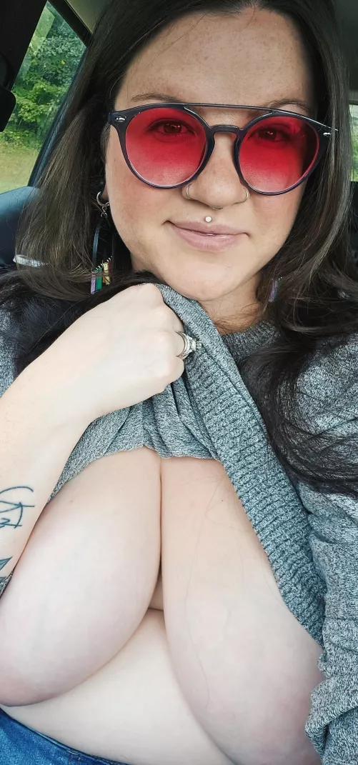 Waiting for my kids to get off the bus. Think anyone saw me? 😉