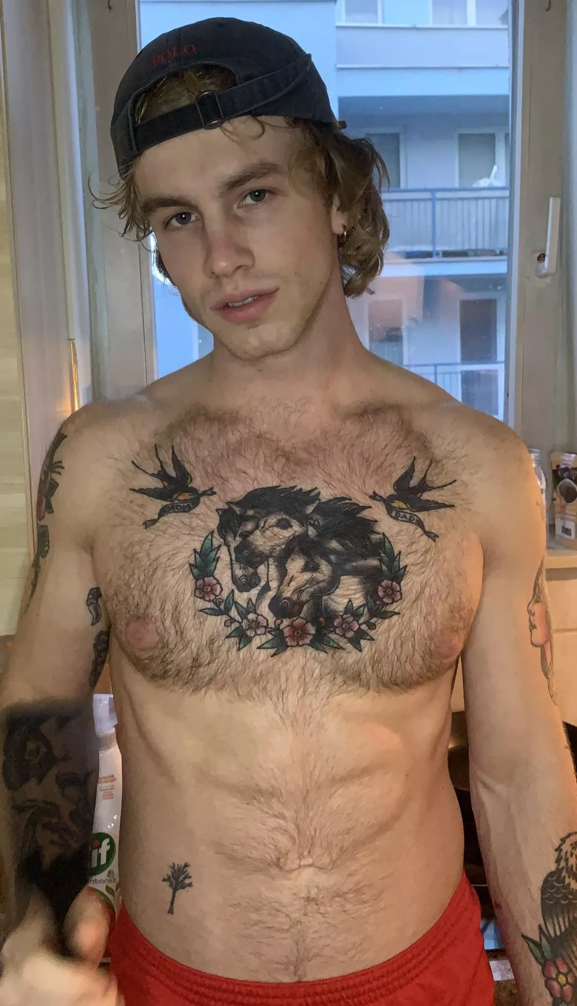 Would u turn me down cause of my tats or body hair? (22)