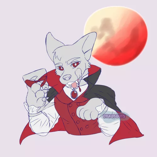 $15 vampire Halloween ych