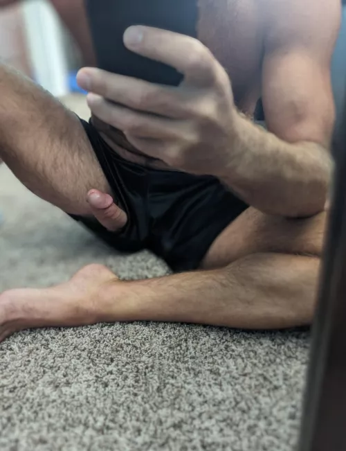 Ever get hard in the middle of a workout