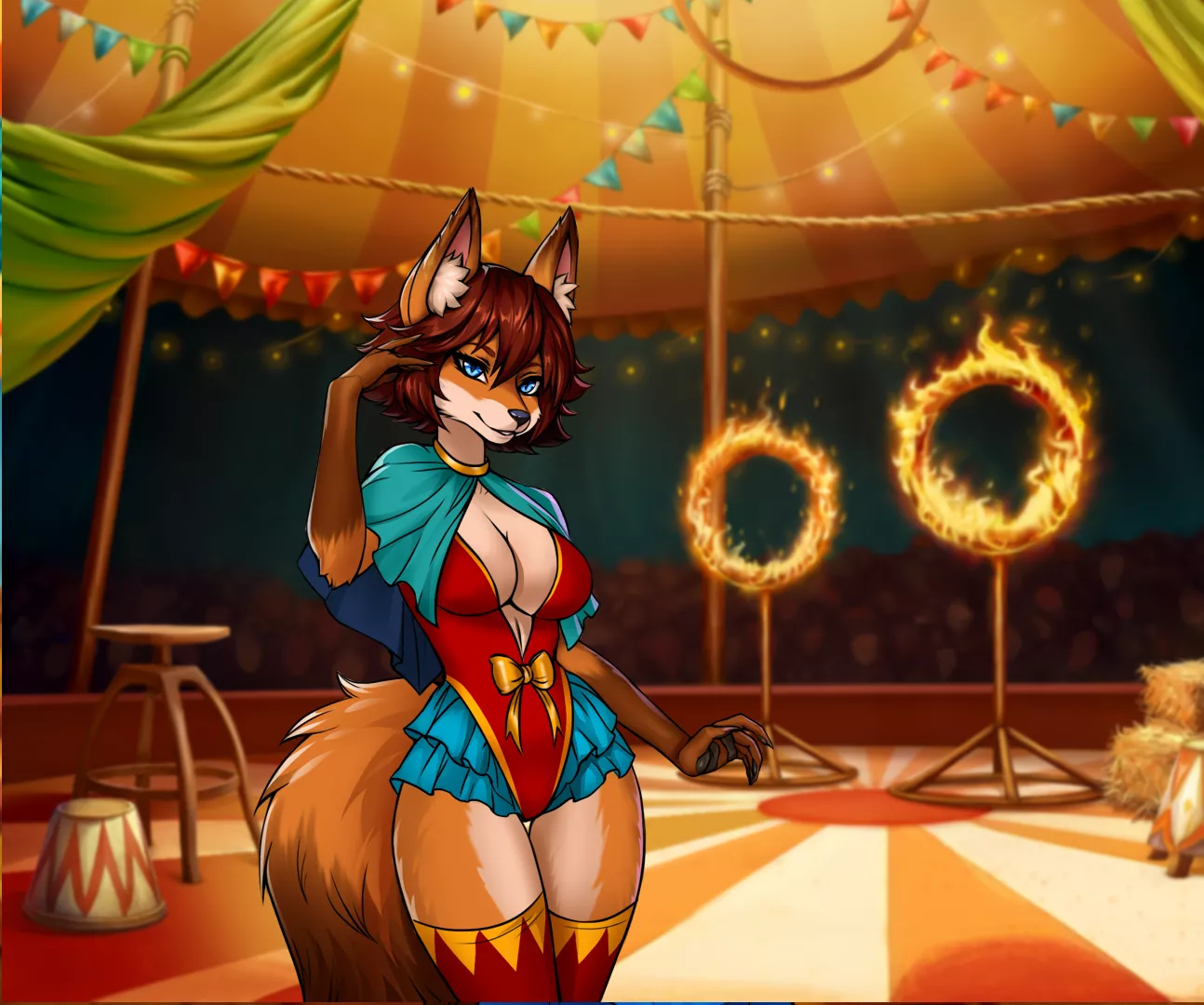 Fox girl Astra, ctreated by RoodPower