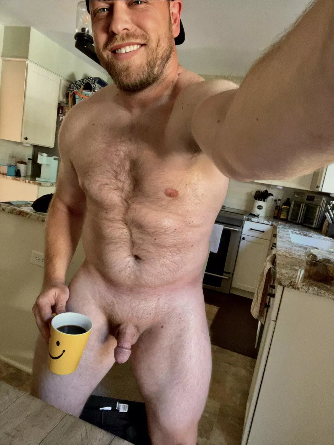 Having [m]y morning coffee to celebrate turning the big 4-0!