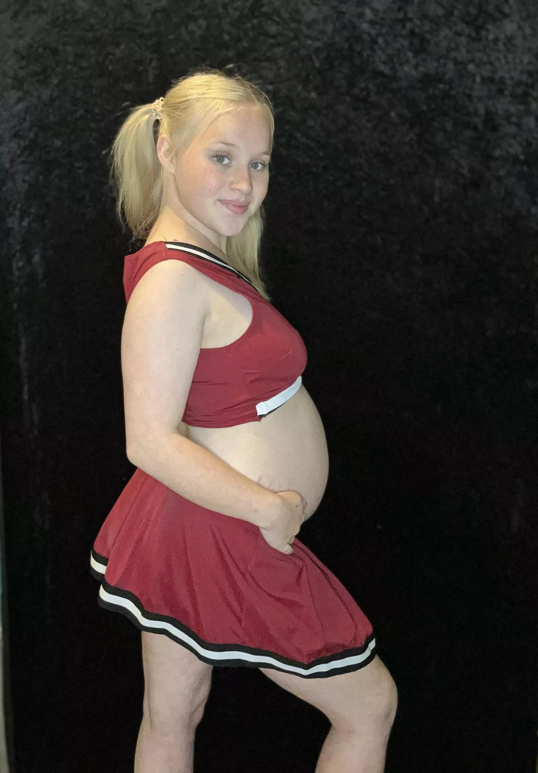 How about a pregnant cheerleader 🤫