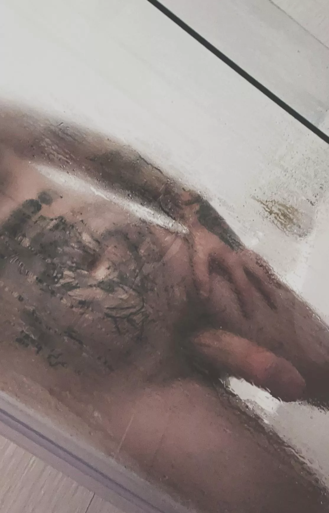 I’m going to push you against the shower door and bury this cock inside you 💦