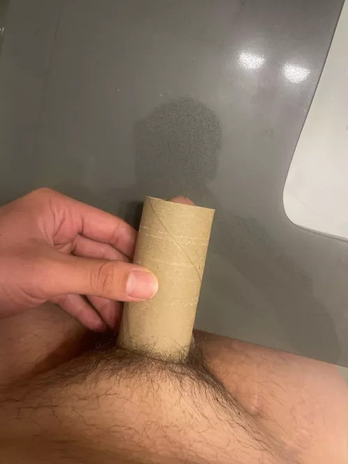 I’m pushing it up against the base