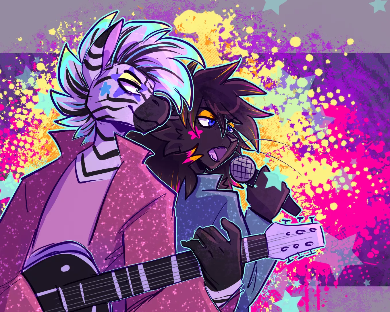 Rockstars - art of my ocs by batnoise