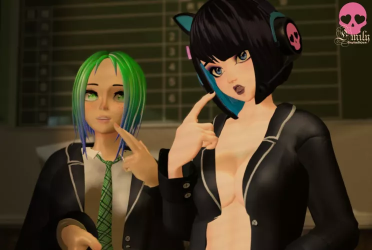 she just told me I'm not wearing a blouse... now everyone can see my tits🫣 https://chaturbate.com/emyliveshow