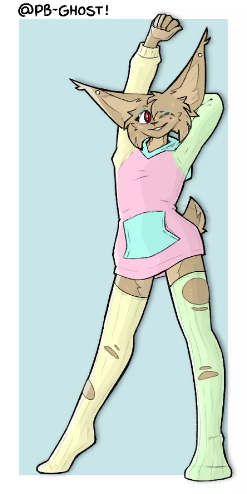 Stretchin' (art by pb-ghost)