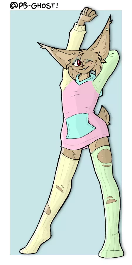Stretchin' (art by pb-ghost)