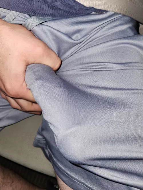 When you're freeballing and give it a squeeze