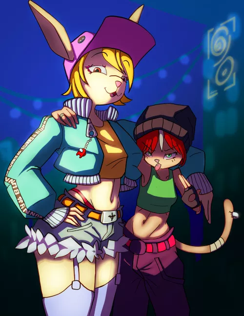 Would you hang around with these sisters? (Art by me)