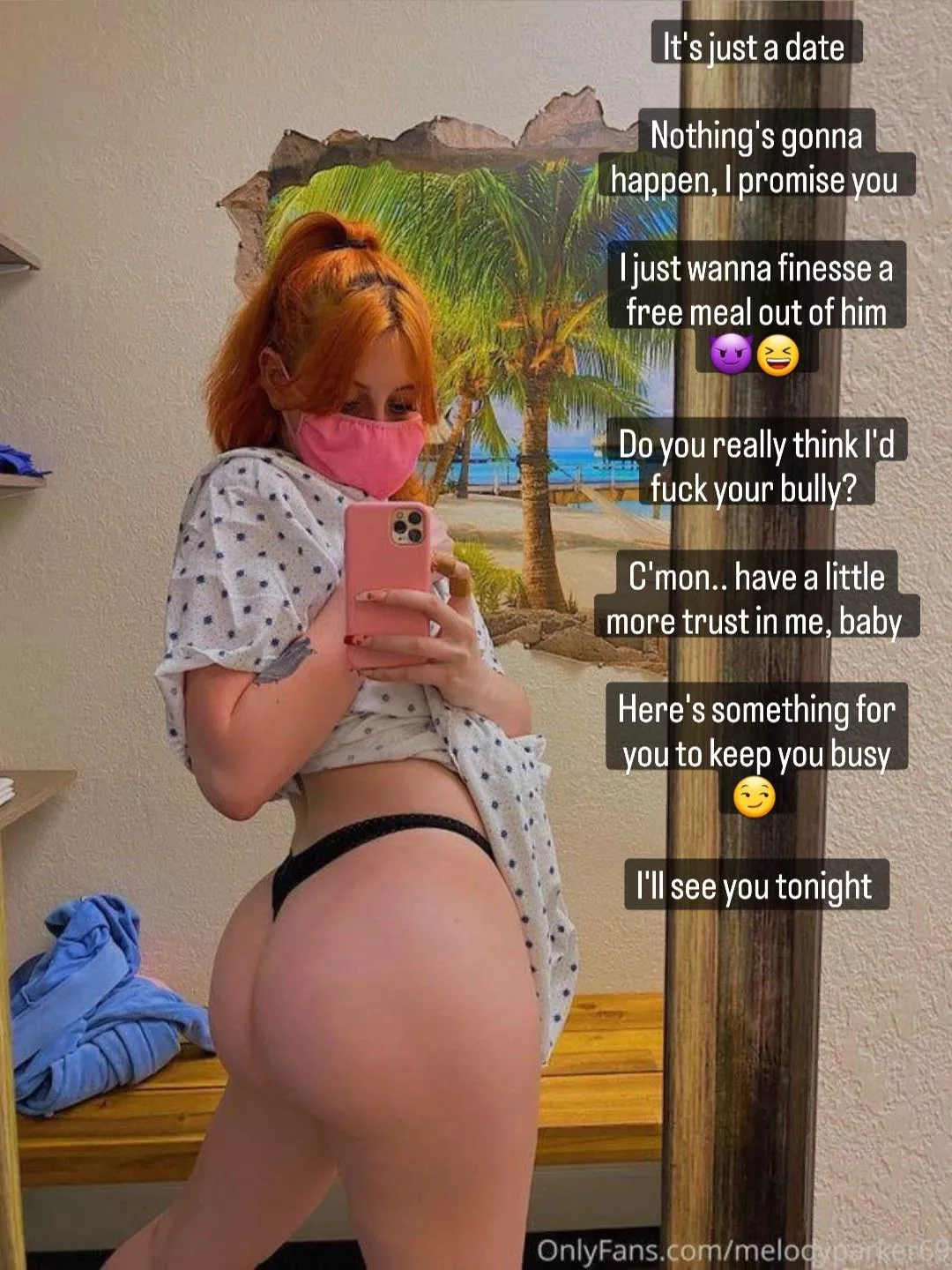 Your gf agreed to go on a date with your bully. She says it's just to finesse a free meal out of him. Do you trust her?