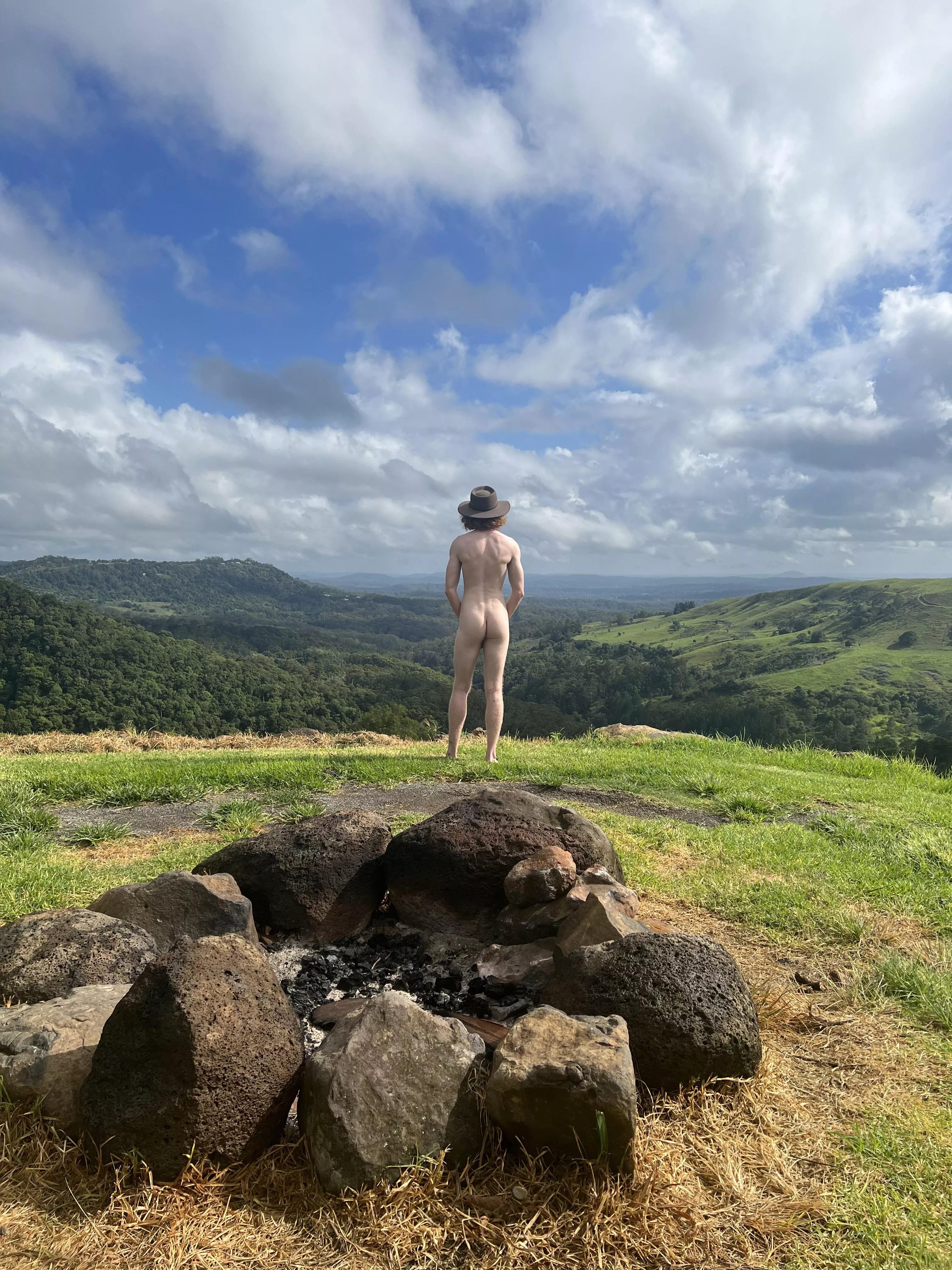 Anyone want to help take pics of me like this while camping? 😈🔥